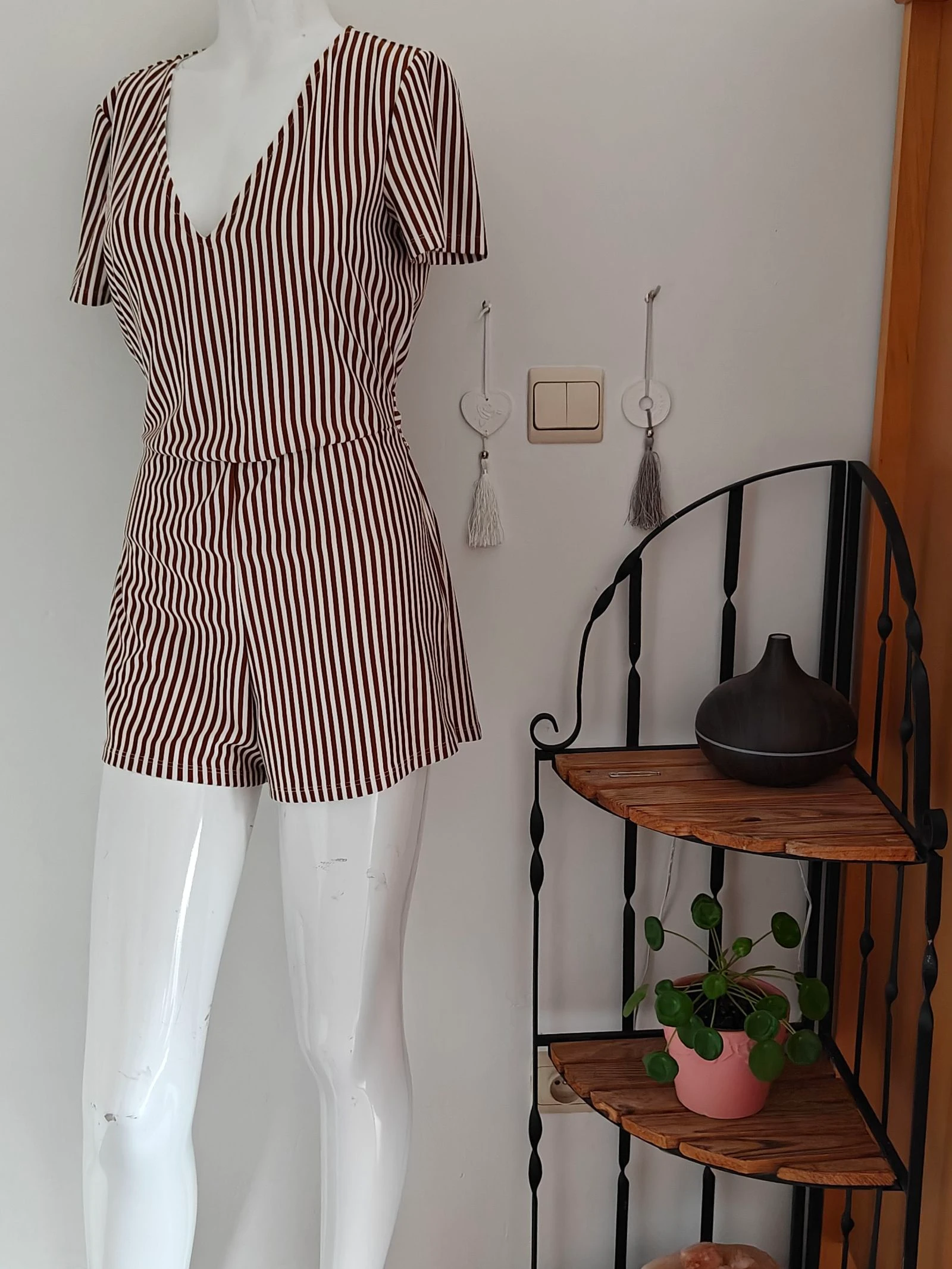 Zara Trafaluc Gestreepte Playsuit / Romper